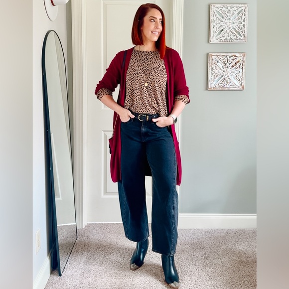 Abercrombie & Fitch Mid Rise Black Barrel Jeans Size 29 Long - Tall Size - Picture 12 of 16